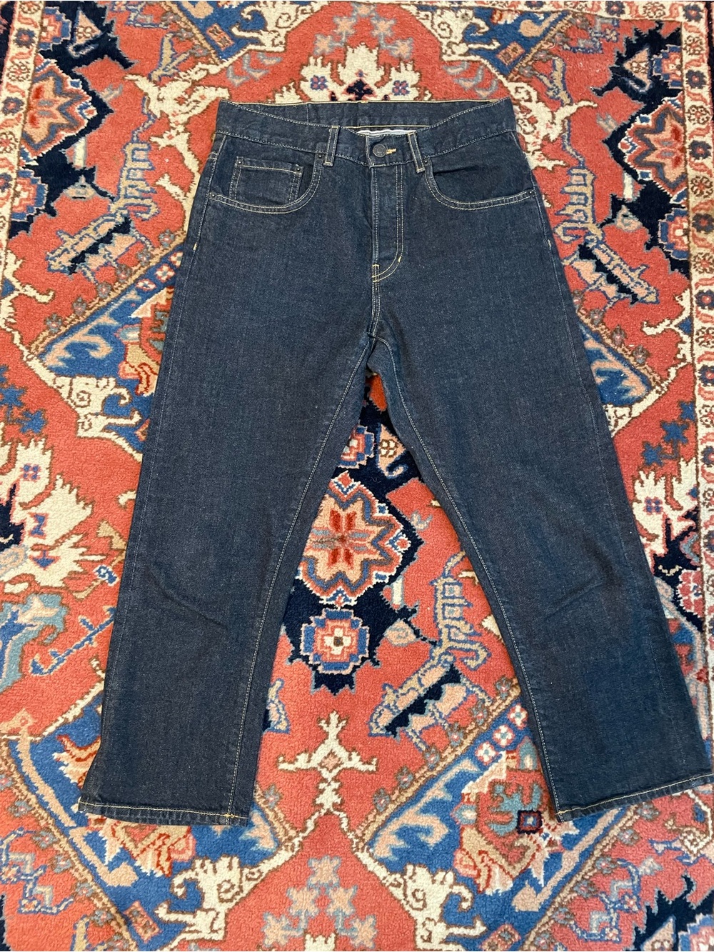 Women's Shorty Cropped Ankle Jeans in Dark Indigo